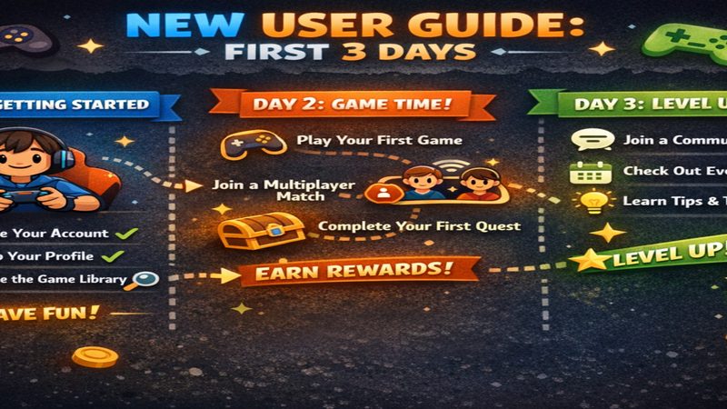 İlk üç günde yeni kullanıcı rehberi görseli